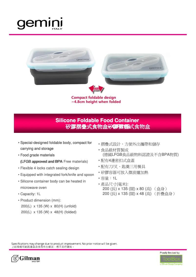 Page 1 de la notice Manuel utilisateur Gemini GFB1G