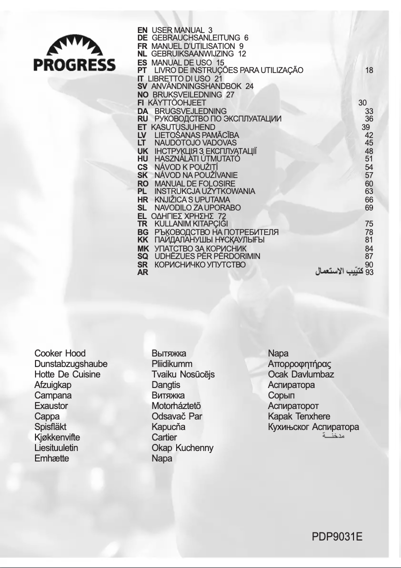 Page n°1 - Manuel utilisateur Progress PDP9031E