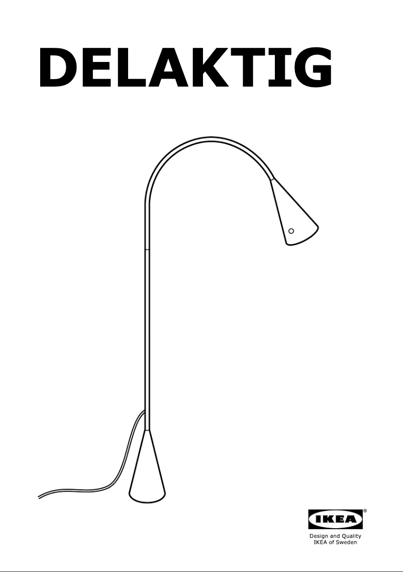 Página 1 del manual Instrucciones / montaje Ikea DELAKTIG