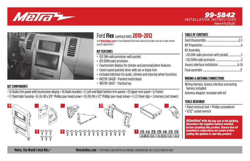 Page 1 de la notice Manuel utilisateur AXESS 99-5842B