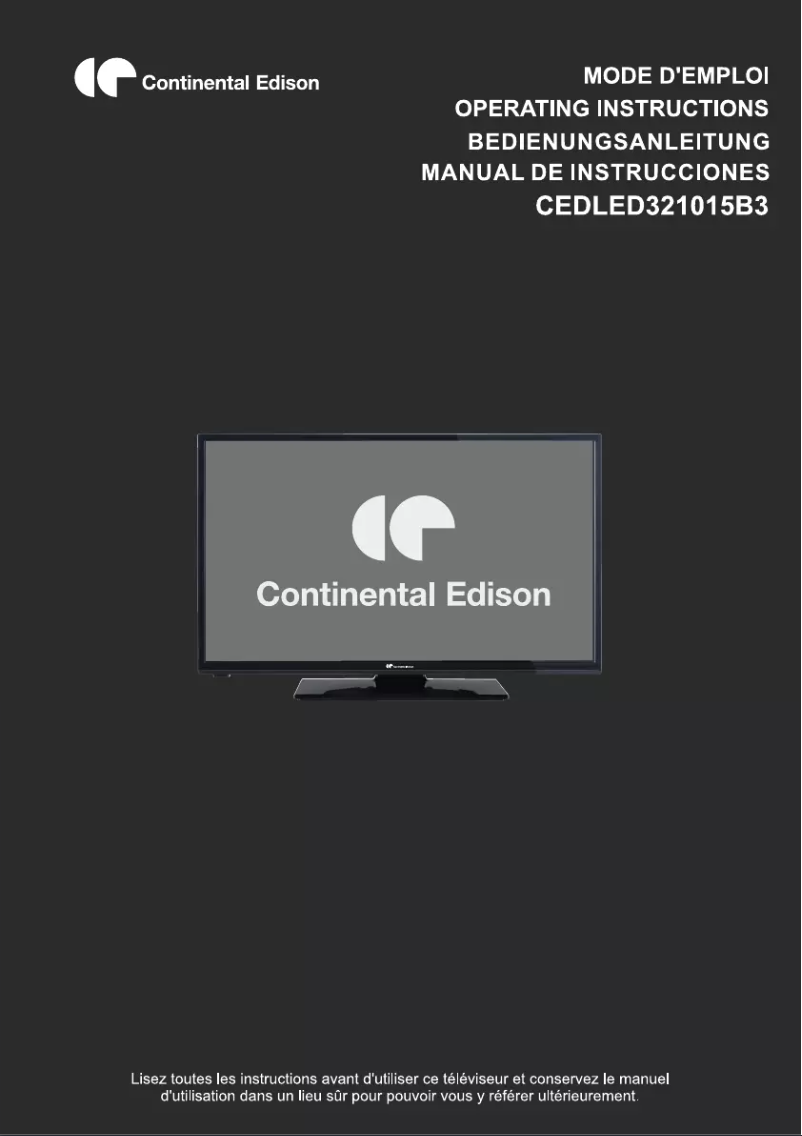 Image de la première page du manuel de l'appareil CEDLED321015B3
