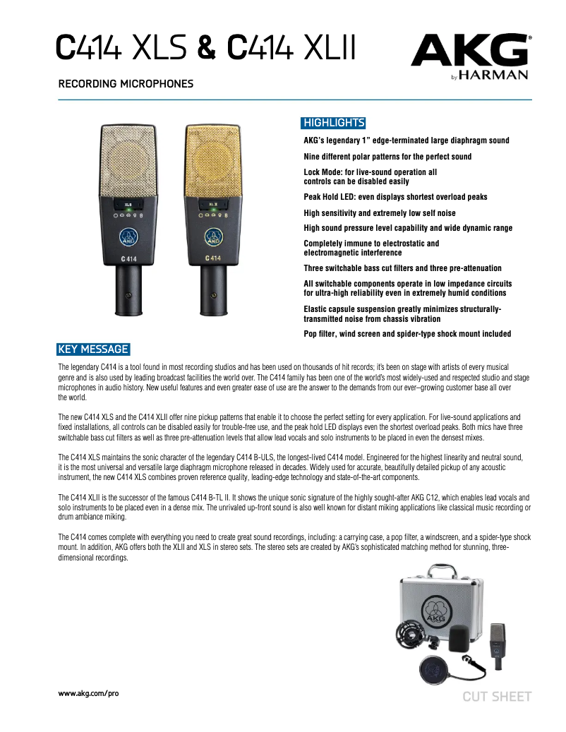 Image de la première page du manuel de l'appareil C414 XLII