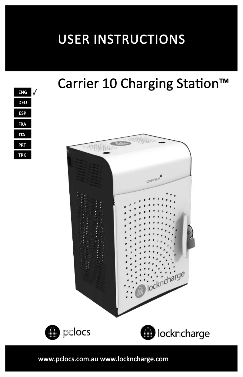 Page 1 de la notice Manuel utilisateur Lockncharge Carrier 10
