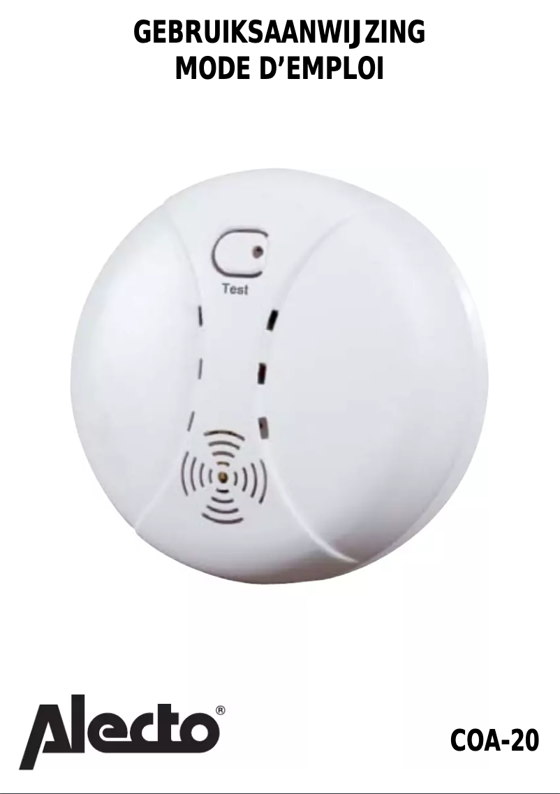 Page n°1 - Manuel utilisateur Alecto COA-20