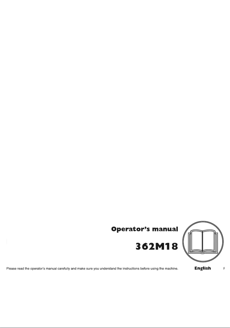 Image de la première page du manuel de l'appareil 362M18
