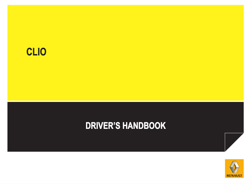 Page 1 de la notice Manuel utilisateur Renault Clio Estate (2013)