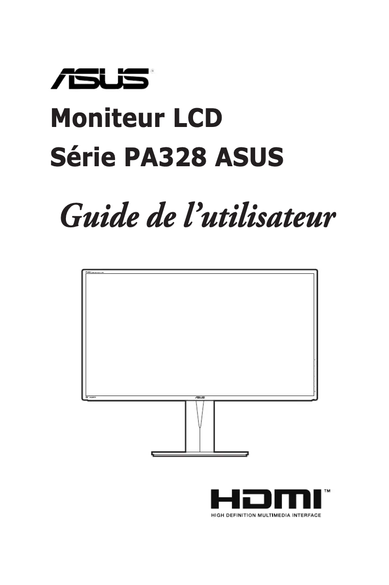 Page n°1 - Manuel utilisateur Asus ProArt PA328Q