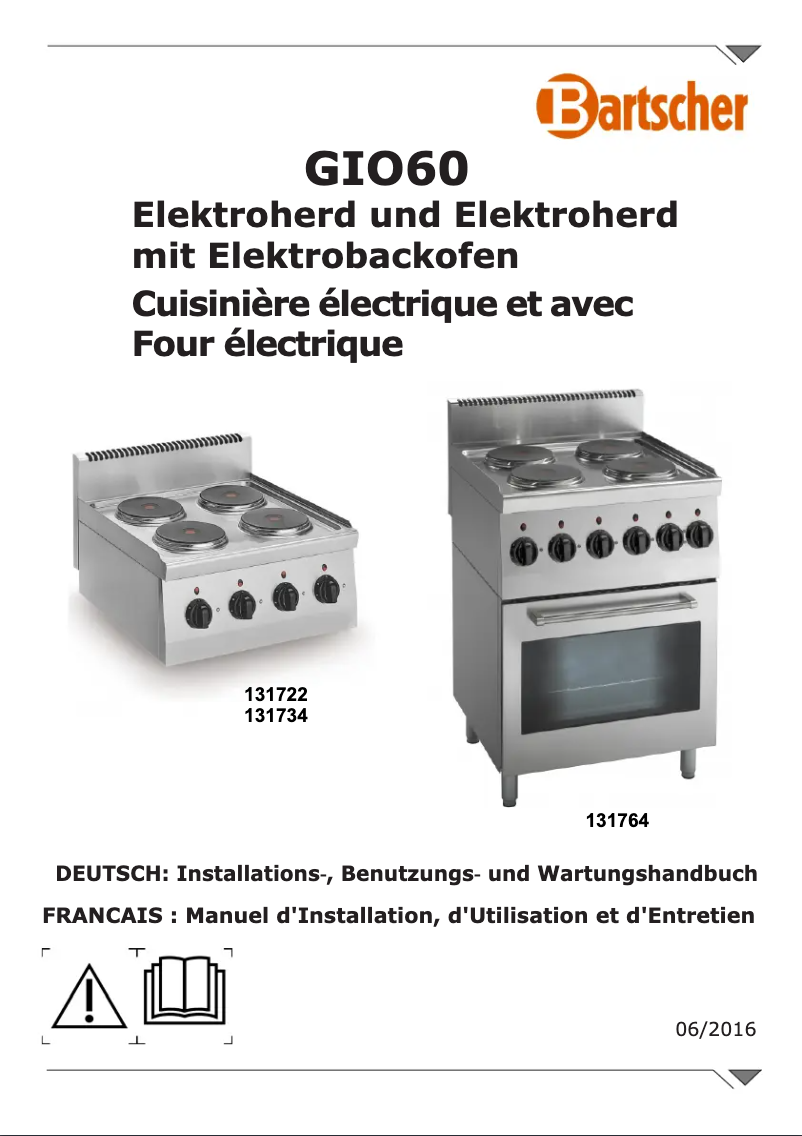 Página 1 del manual Manual de usuario Bartscher 131764