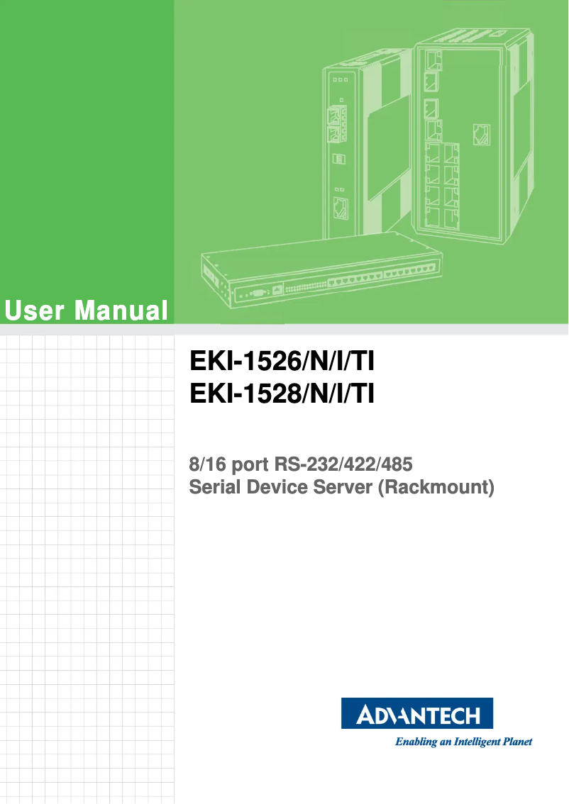 Page n°1 - Manuel utilisateur Advantech EKI-1526TI-VDC-CE