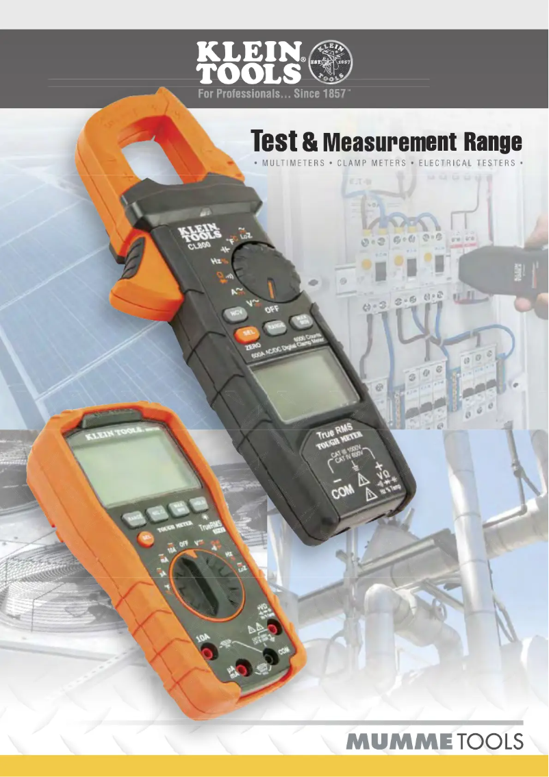 Page 1 de la notice Brochure Klein Tools CL2300