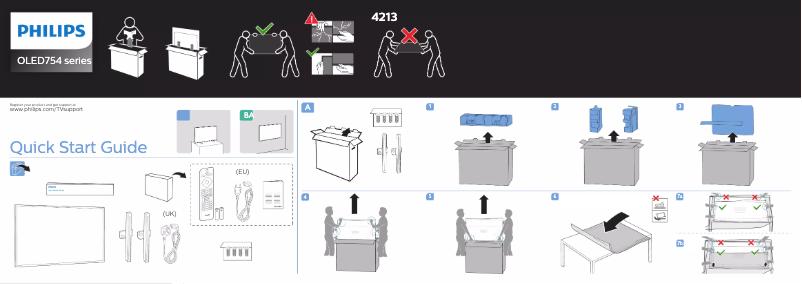 Image de la première page du manuel de l'appareil 55OLED754