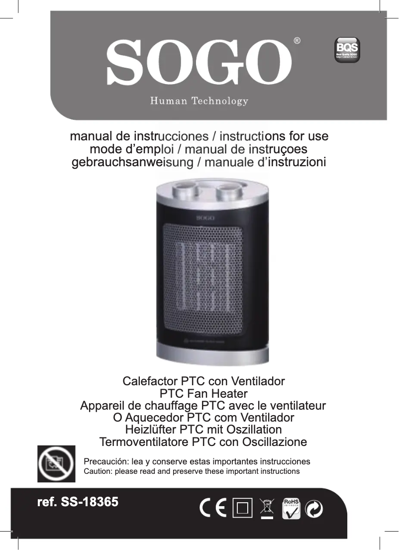 Página 1 del manual Manual de usuario Sogo SS-18365