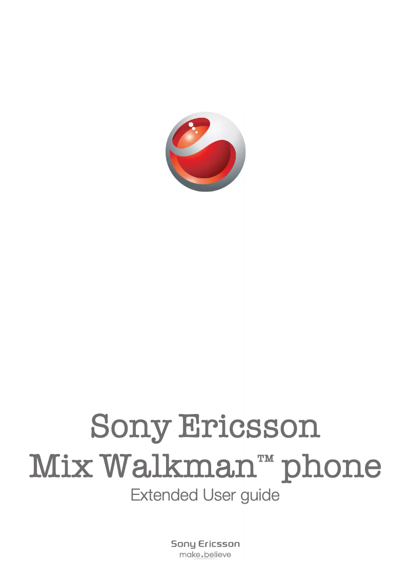 Image de la première page du manuel de l'appareil Mix Walkman