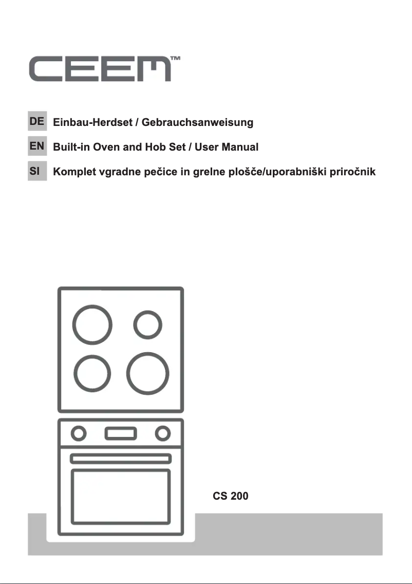 Image de la première page du manuel de l'appareil CS 200
