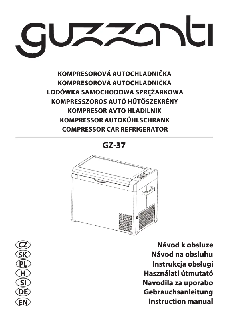 Page n°1 - Manuel utilisateur Guzzanti GZ-37