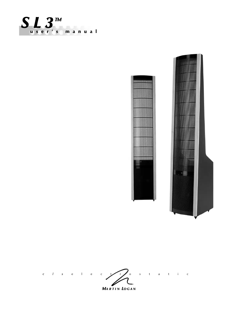 Image de la première page du manuel de l'appareil SL3