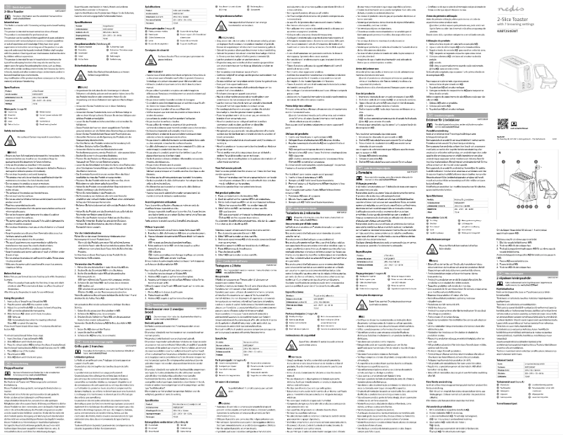 Page 1 de la notice Manuel utilisateur Nedis KABT250EWT