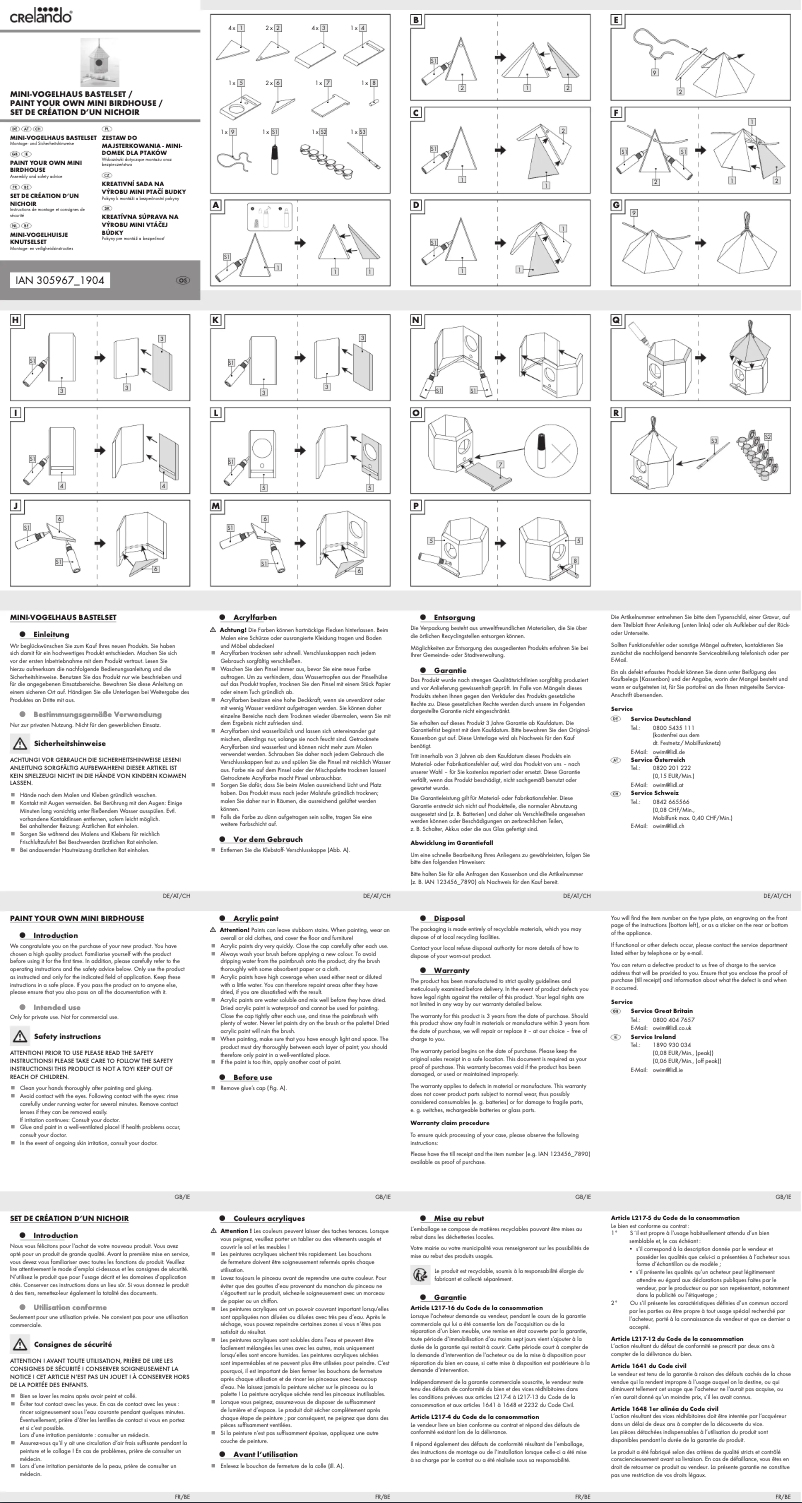 Página 1 del manual Manual de usuario Crelando IAN 305967
