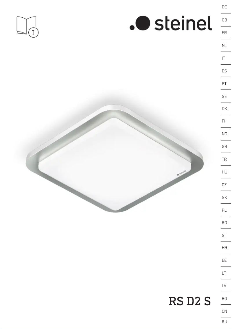 Page n°1 - Manuel utilisateur Steinel RS LED D2 V3