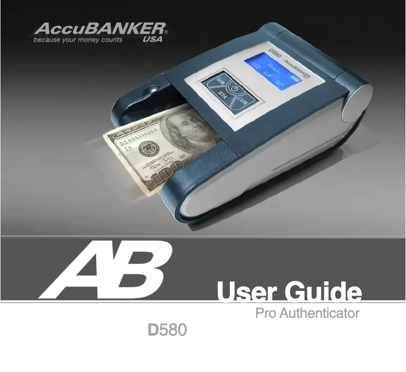 Image de la première page du manuel de l'appareil D580