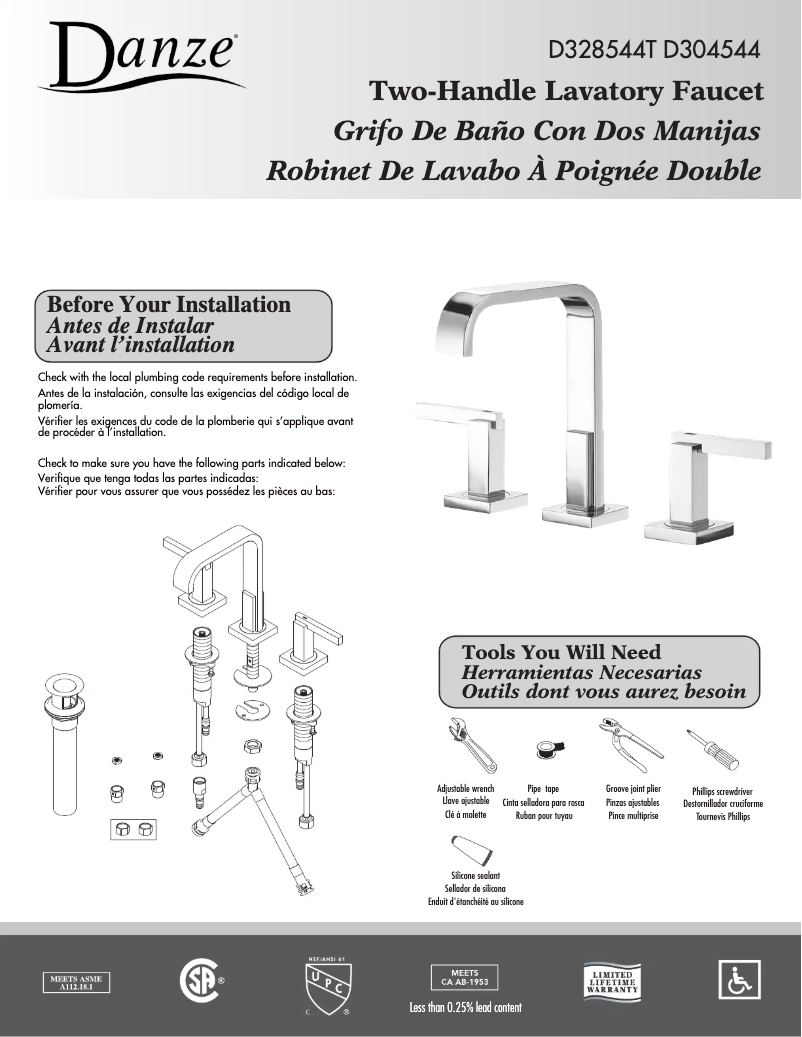 Image de la première page du manuel de l'appareil D304544