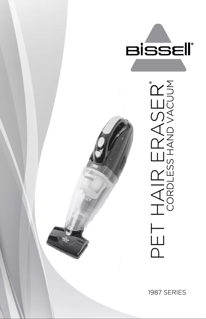 Image de la première page du manuel de l'appareil Pet Hair Eraser 1987N