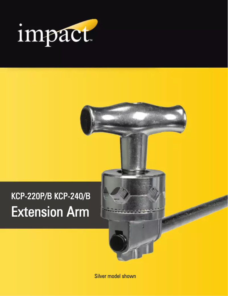 Page 1 de la notice Manuel utilisateur Impact KCP-240