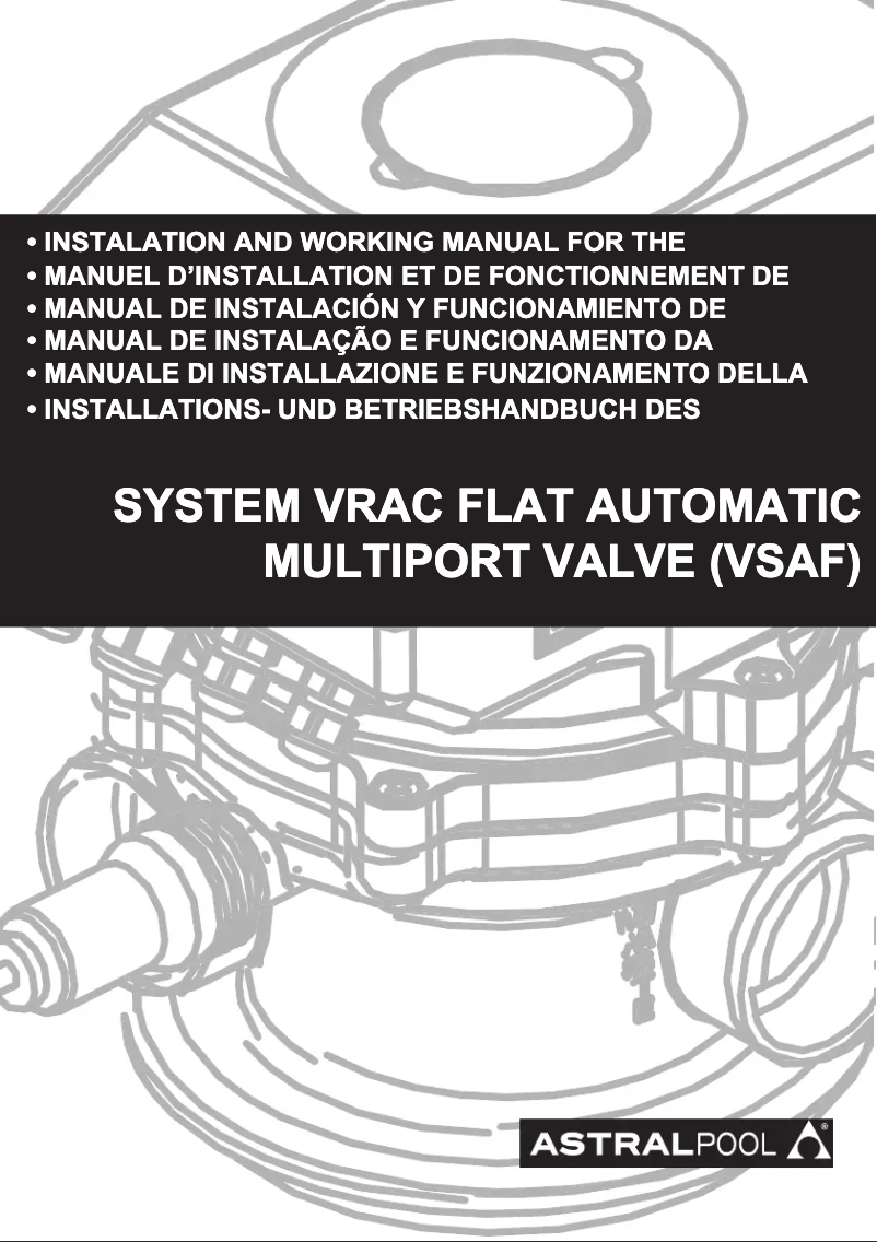 Image de la première page du manuel de l'appareil System VRAC FLAT