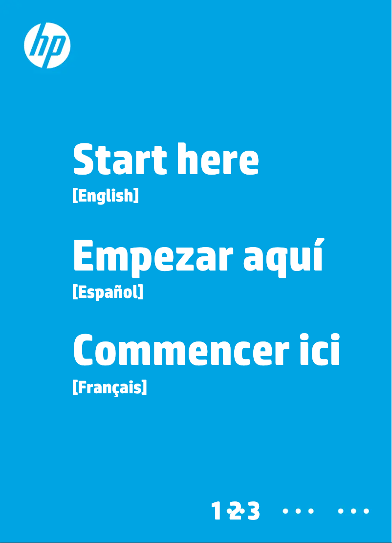 Image de la première page du manuel de l'appareil Officejet 5740