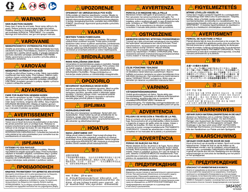 Page 1 de la notice Manuel utilisateur Graco Airless Finishing Kit 19B968