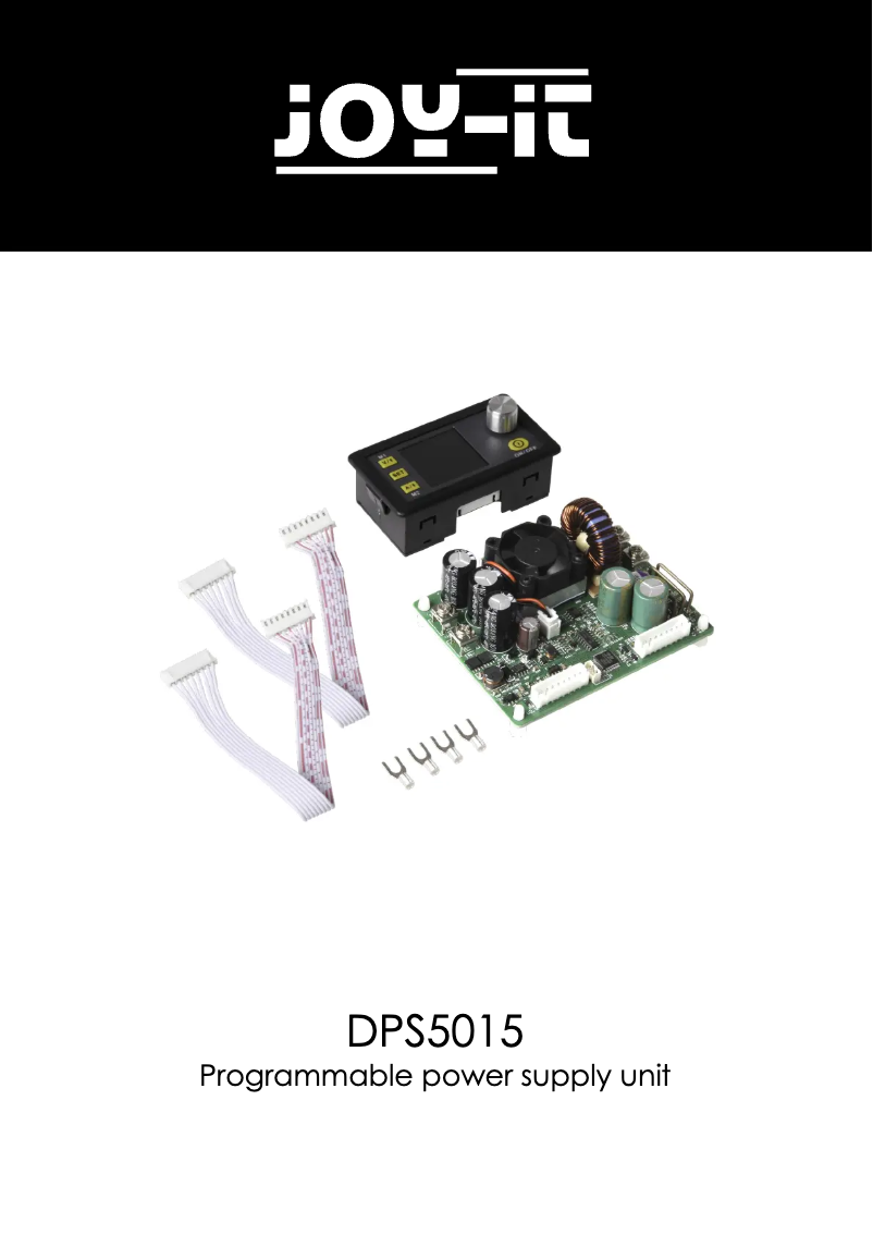 Page n°1 - Manuel utilisateur Joy-It DPS5015
