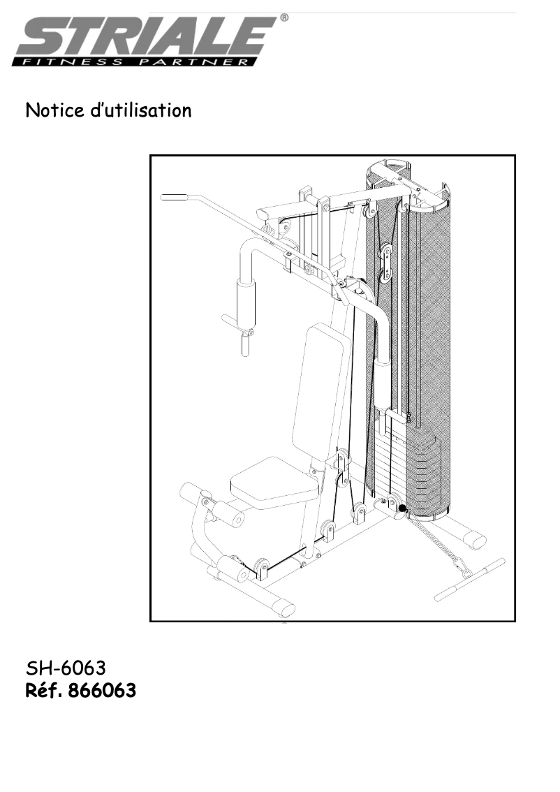 Page n°1 - Manuel utilisateur Striale SH-6063