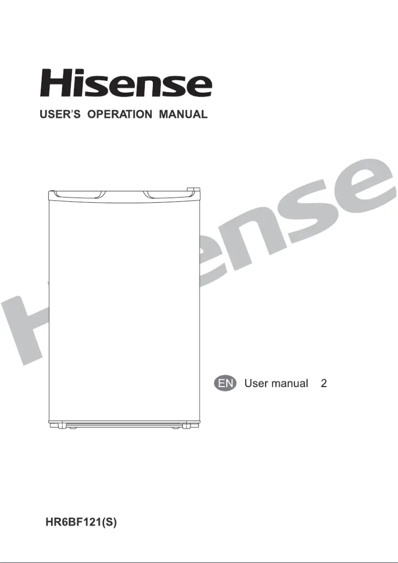 Page 1 de la notice Manuel utilisateur Hisense HR6BF121S
