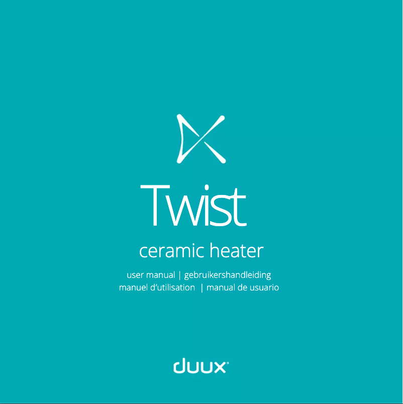 Image de la première page du manuel de l'appareil Twist DXFH01