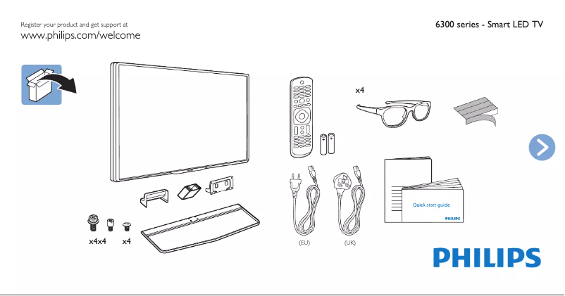 Imagen de la primera página del manual del dispositivo 42PFK6309