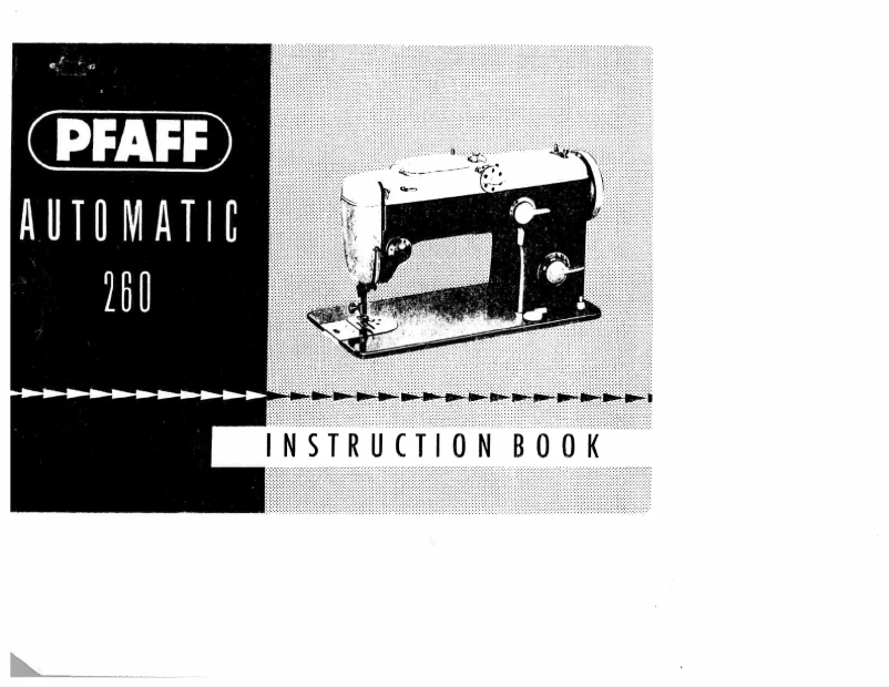 Page 1 de la notice Manuel utilisateur Pfaff automatic 260