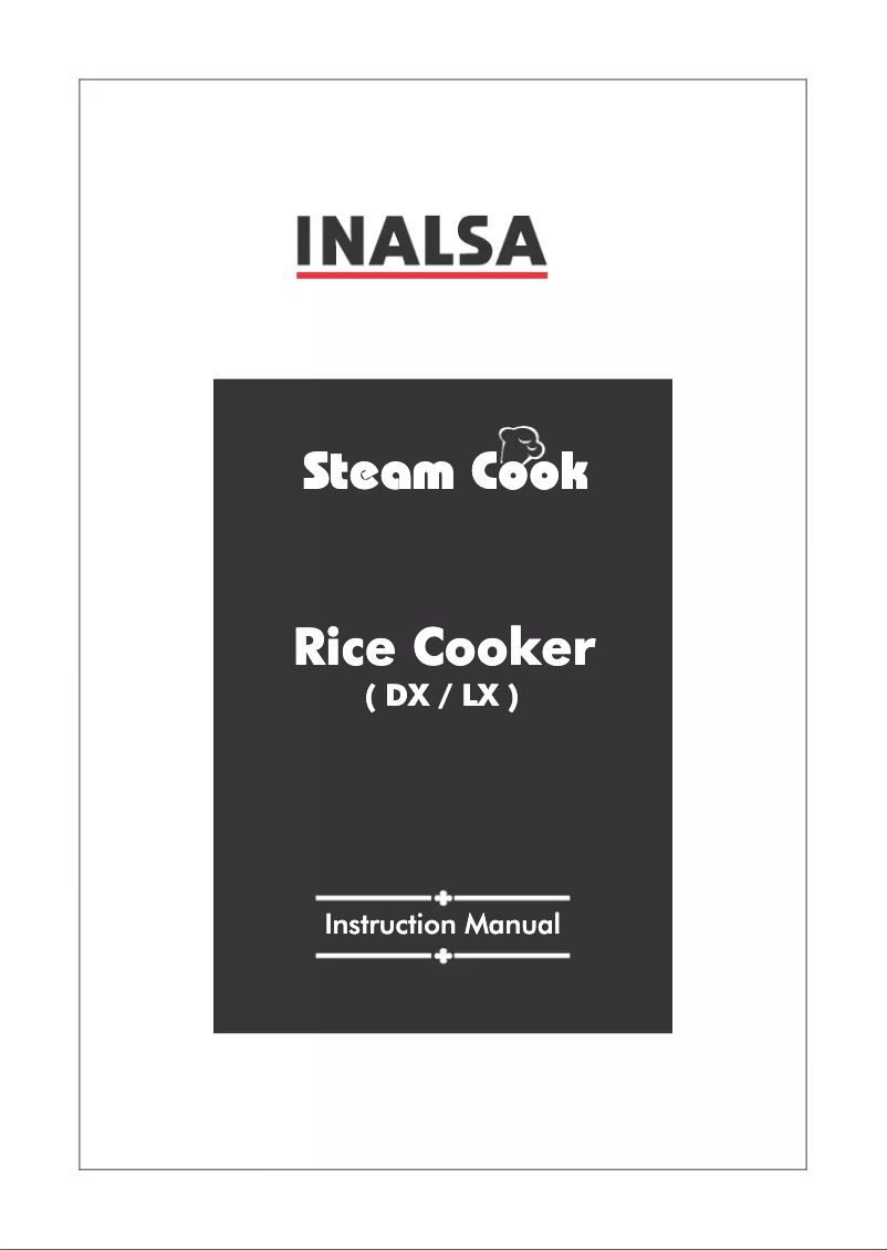 Image de la première page du manuel de l'appareil Steam Cook LX