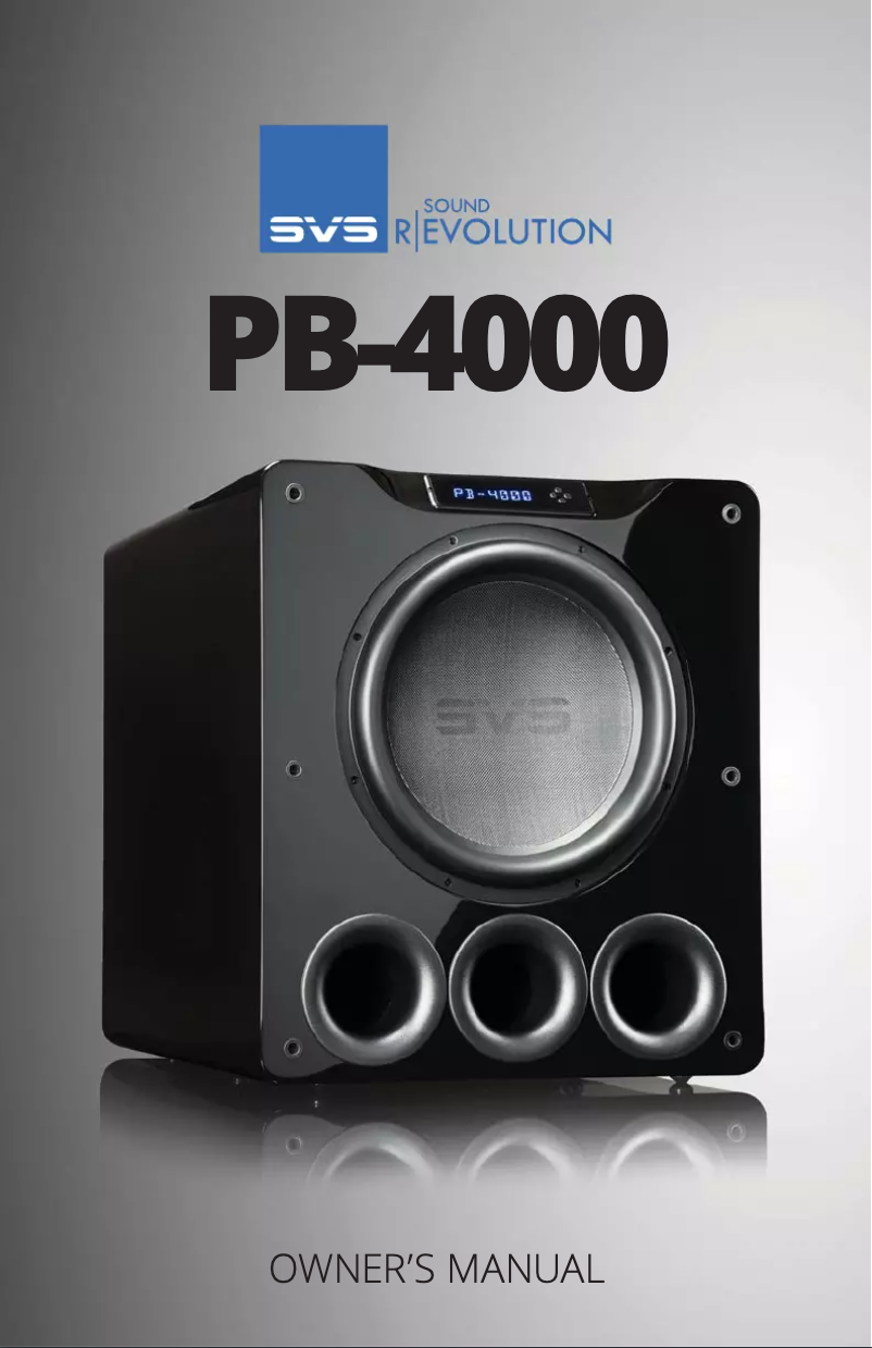Page 1 de la notice Manuel utilisateur SVS PB-4000