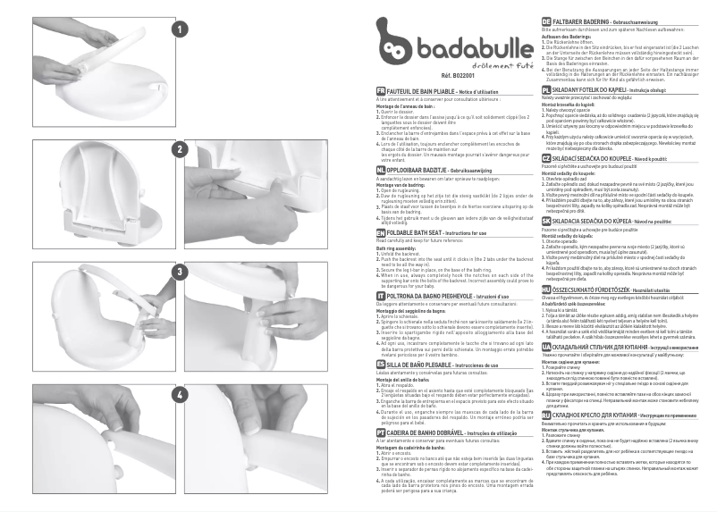 Page n°1 - Manuel utilisateur Badabulle B022001