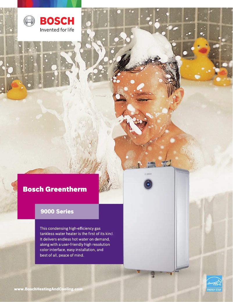 Page 1 de la notice Brochure Bosch Greentherm T9800 SE 160/199