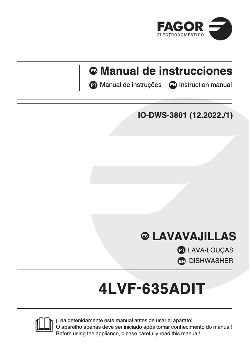 Image de la première page du manuel de l'appareil 4LVF-635ADIT