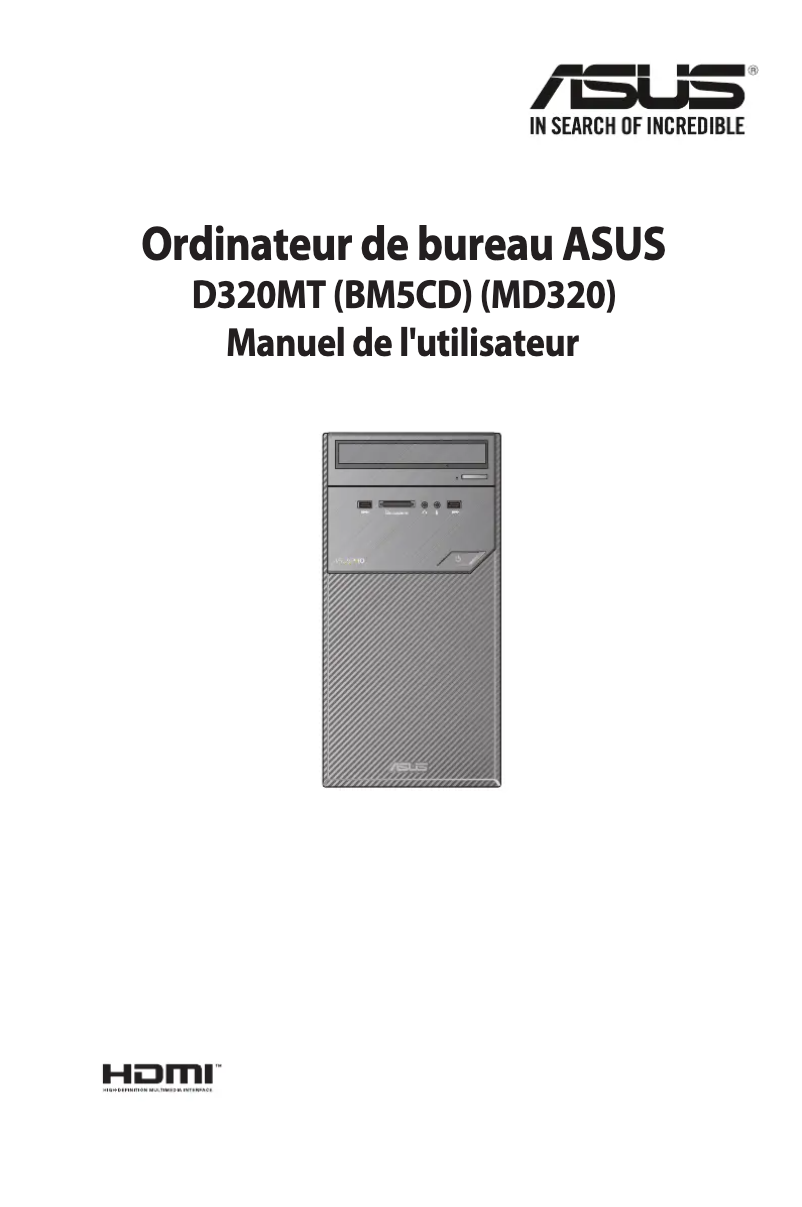 Image de la première page du manuel de l'appareil Pro Series D320MT