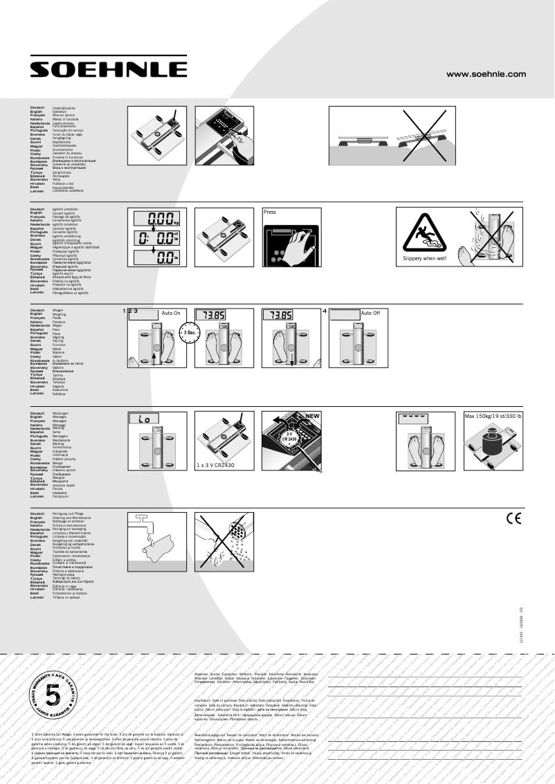 Page n°1 - Manuel utilisateur Soehnle Alpha