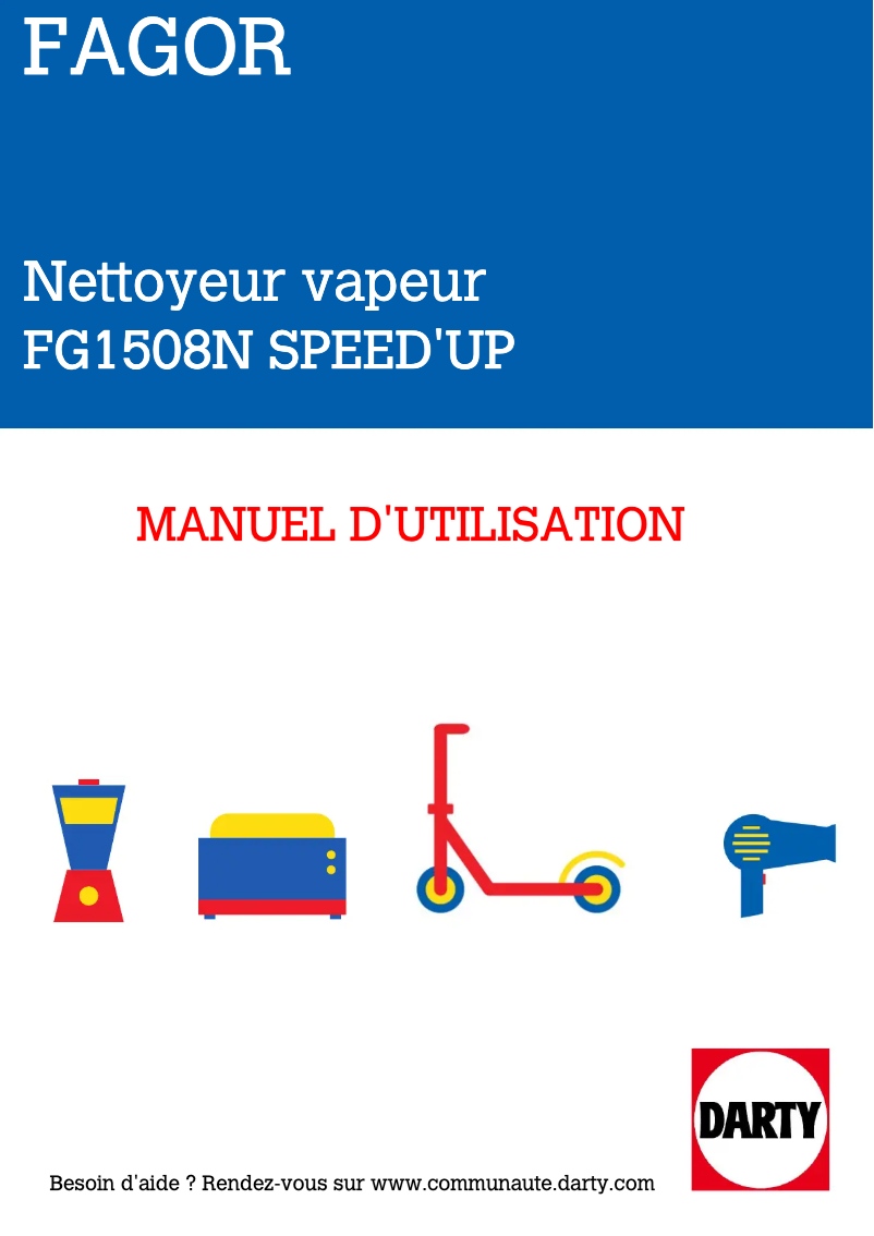Image de la première page du manuel de l'appareil Speed'up FG1508N