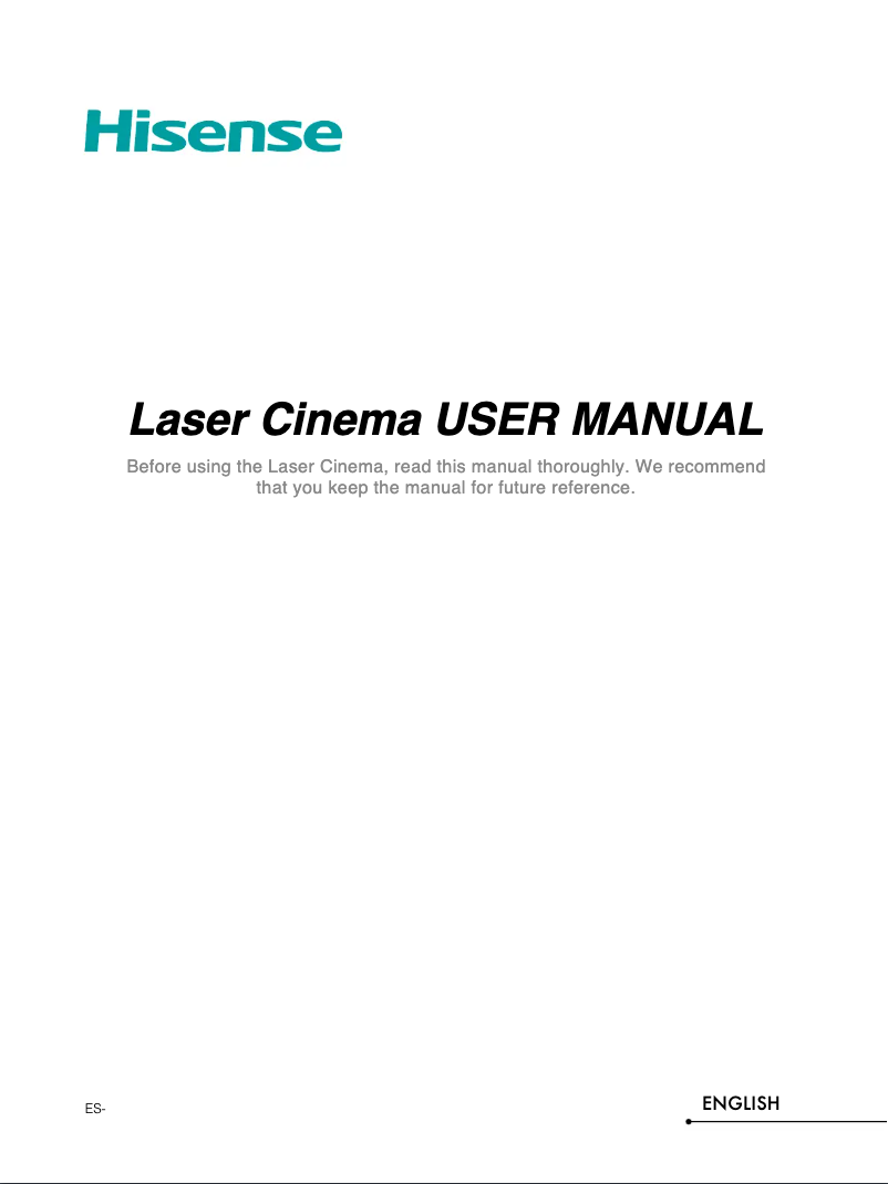 Page 1 de la notice Manuel utilisateur Hisense 120L5F-A12