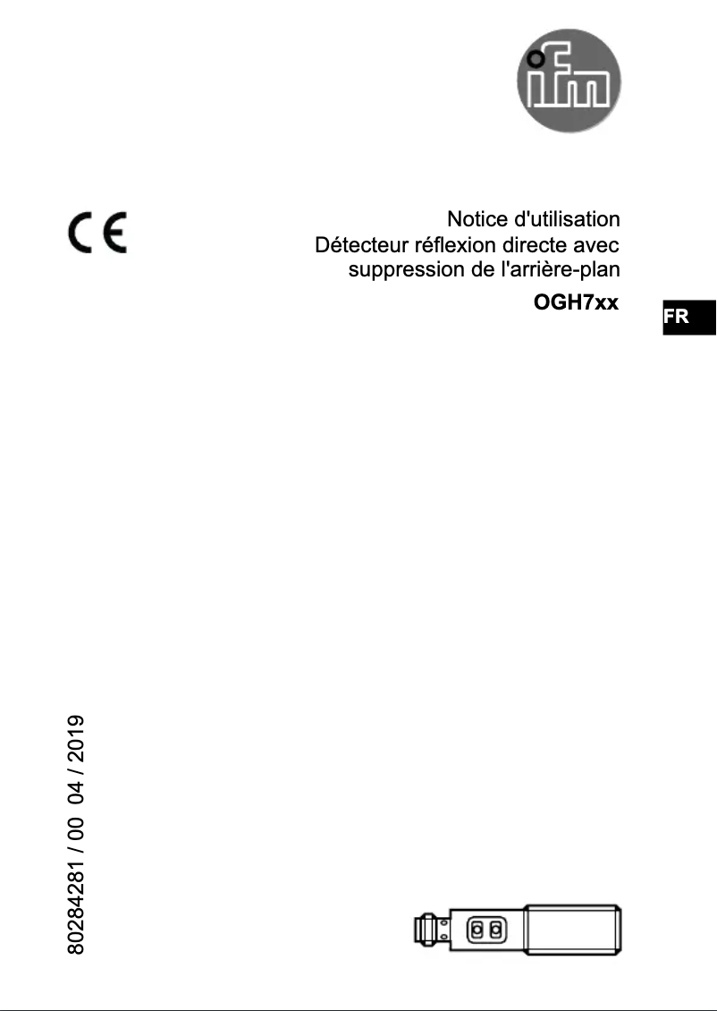 Image de la première page du manuel de l'appareil OGH700