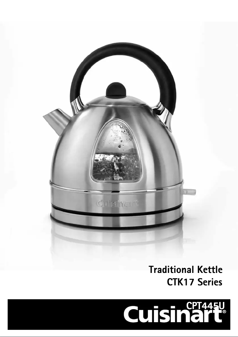 Page 1 de la notice Manuel utilisateur Cuisinart CTK17GU