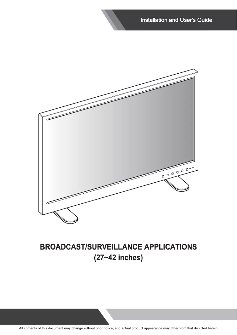 Page 1 de la notice Manuel utilisateur Orion 42HSDI