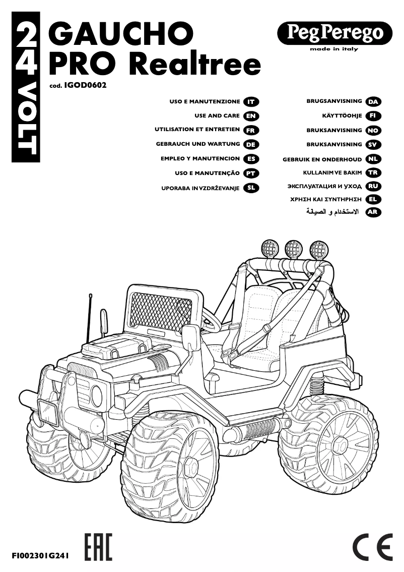 Page n°1 - Manuel utilisateur Peg Perego Gaucho Pro Realtree