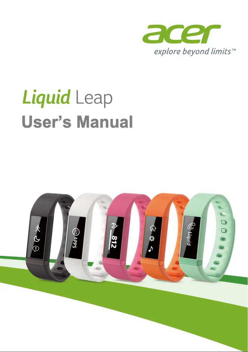 Page 1 de la notice Manuel utilisateur Acer Liquid Leap W1